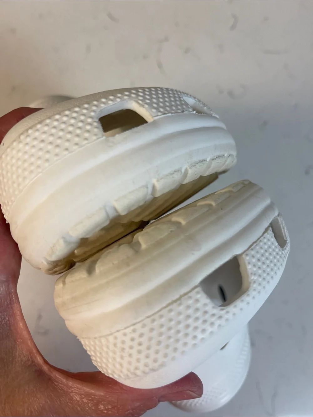 Crocs Classic Clog White Fun Rubber Shoes Unisex Adult M9 / W11 Style # 10001 - Picture 6 of 17
